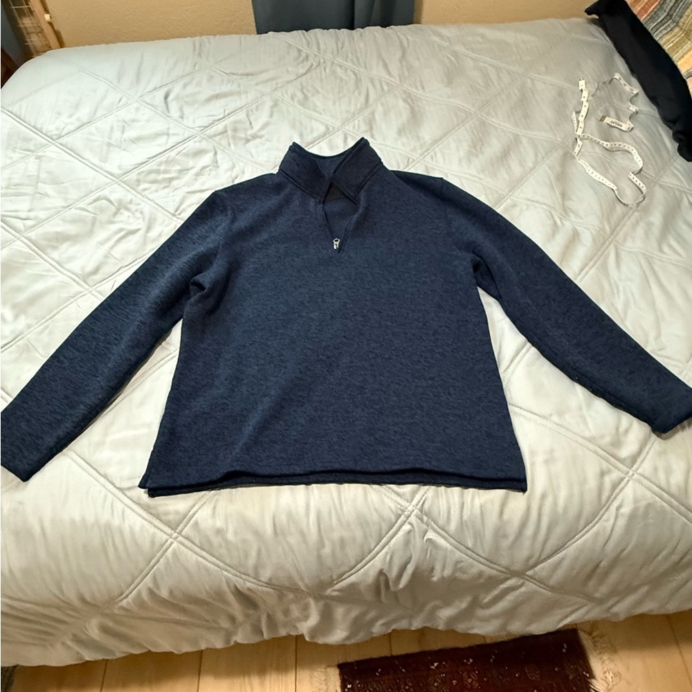 Beverly Hills Polo Club Dark Blue Half-Zip Sweater